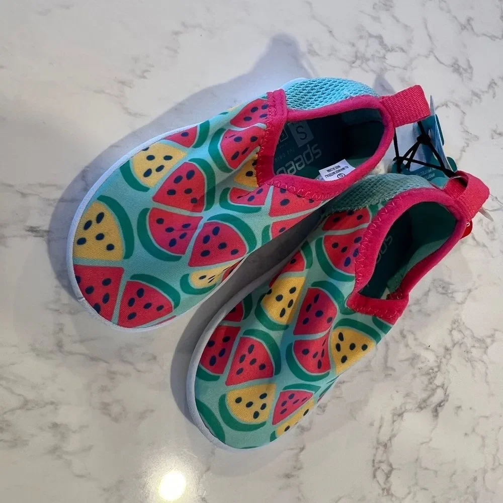 Speedo Kids Water Shoes - Watermelon Design, Small 5-6, NWT, New